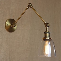 Retro Vintage Esclusivo Hotel Lobby Camera da letto Comodino RACK Antico Bronzo Decorativo Applique da Parete