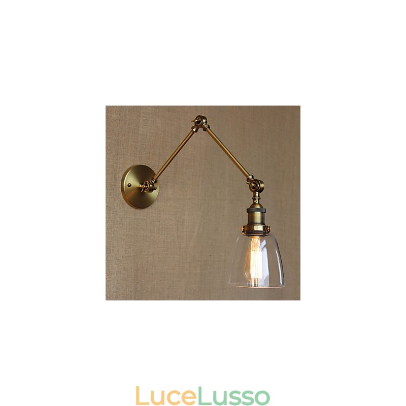 Retro Vintage Esclusivo Hotel Lobby Camera da letto Comodino RACK Antico Bronzo Decorativo Applique da Parete