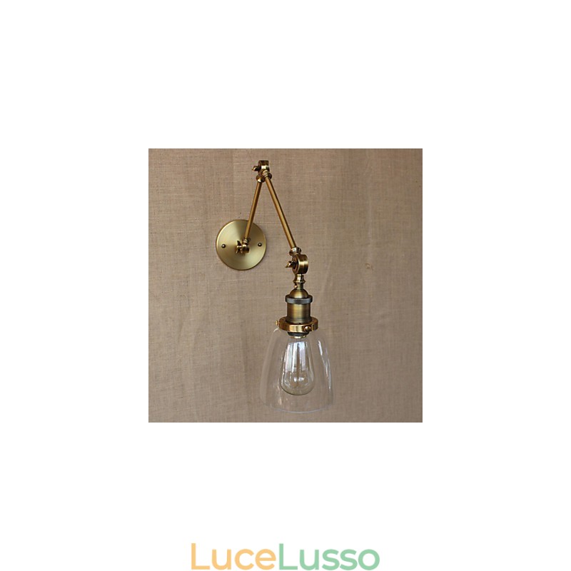 Retro Vintage Esclusivo Hotel Lobby Camera da letto Comodino RACK Antico Bronzo Decorativo Applique da Parete