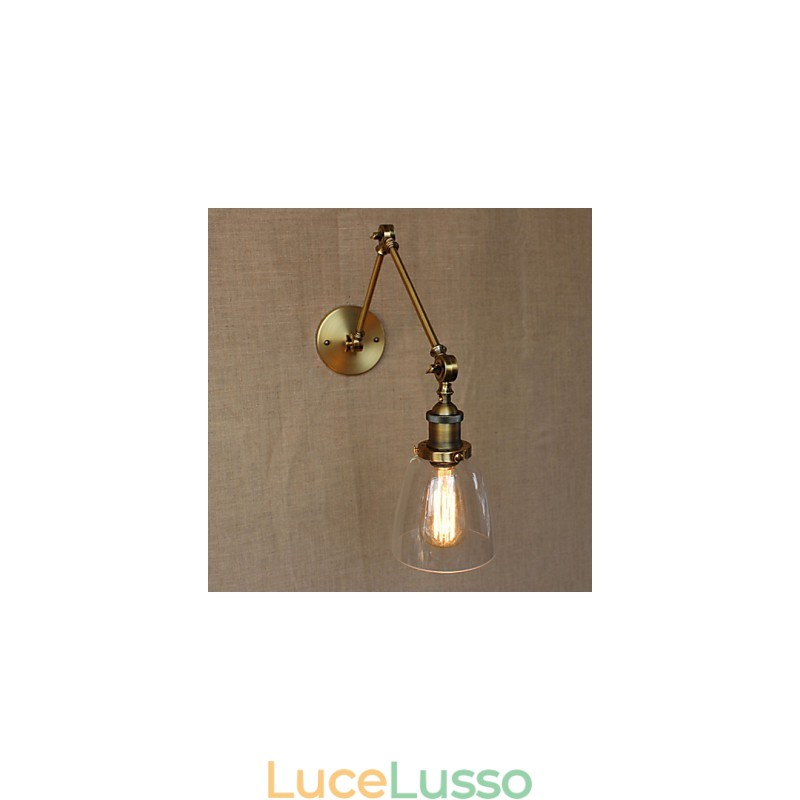 Retro Vintage Esclusivo Hotel Lobby Camera da letto Comodino RACK Antico Bronzo Decorativo Applique da Parete