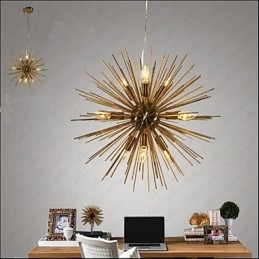 Lampadario creativo in rame imitazione retrò a 10 luci