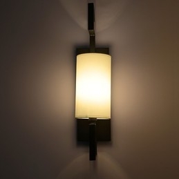 Lampada antica in stile americano moderno per soggiorno, camera da letto, camere d'albergo, lampada da parete in tessuto bianco