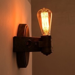 Lampada da parete creativa americana che restaura i modi antichi in ferro battuto con machete a luna piena