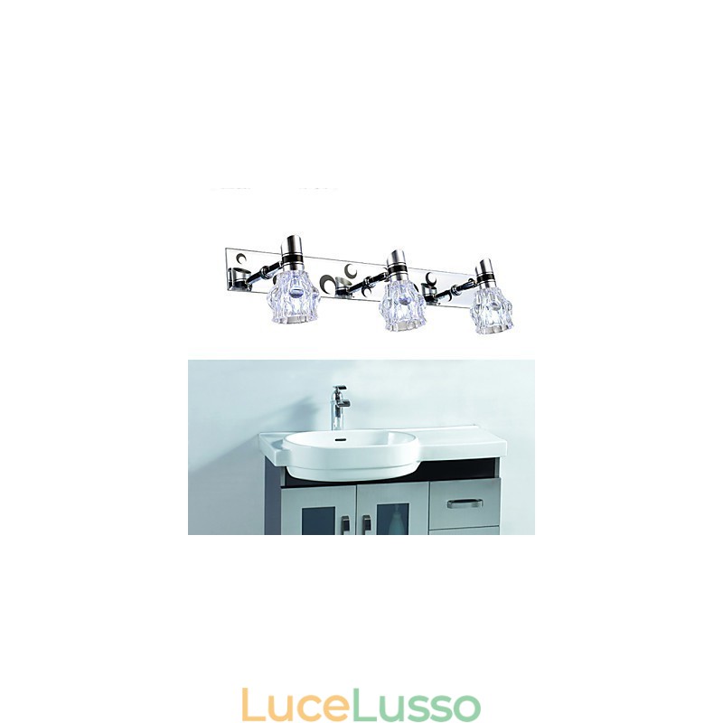 Nuovo arrivato Wash Wall Lighting Monocolore Bianco Lampada per specchio Front Hardware Piastra metallica Bagno Applique da parete