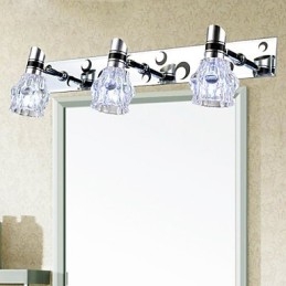 Nuovo arrivato Wash Wall Lighting Monocolore Bianco Lampada per specchio Front Hardware Piastra metallica Bagno Applique da parete