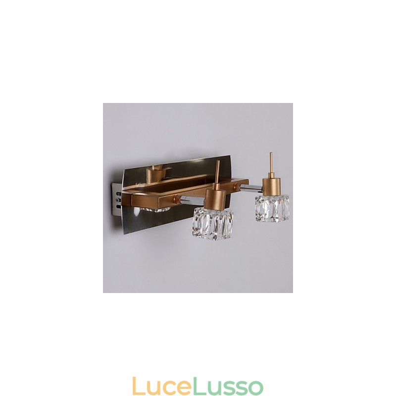 Illuminazione per il bagno in cristallo moderna contemporanea G4 in metallo