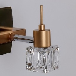 Illuminazione per il bagno in cristallo moderna contemporanea G4 in metallo
