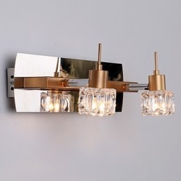 Illuminazione per il bagno in cristallo moderna contemporanea G4 in metallo