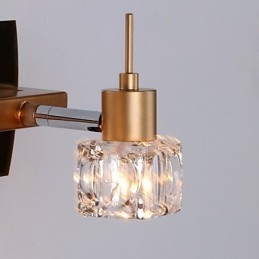 Illuminazione per il bagno in cristallo moderna contemporanea G4 in metallo