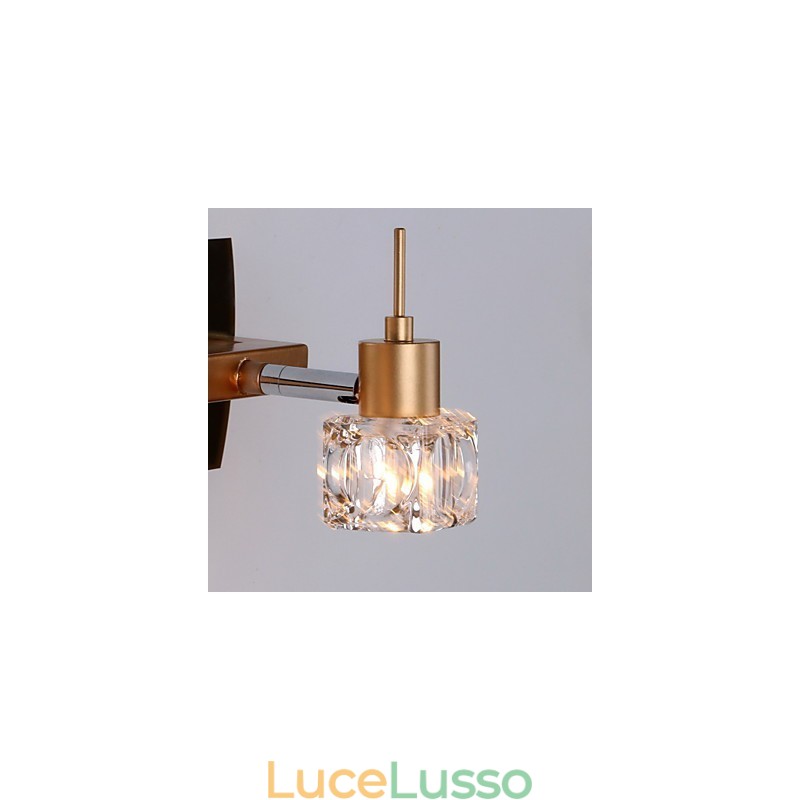Illuminazione per il bagno in cristallo moderna contemporanea G4 in metallo