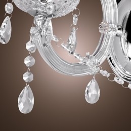 Elegante applique in cristallo con 2 luci