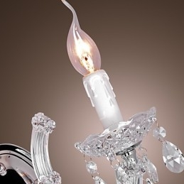 Elegante applique in cristallo con 2 luci