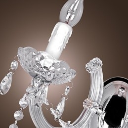 Elegante applique in cristallo con 2 luci