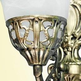 Lampade da parete europee Materiale in metallo Placcatura in bronzo Illuminazione con comodino Soggiorno Specchio frontale Lampada da balcone