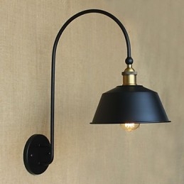 Lampada da parete decorativa in ferro da pranzo nostalgica in stile country americano LOFT Macchinari industriali Vento leggero Villa retrò