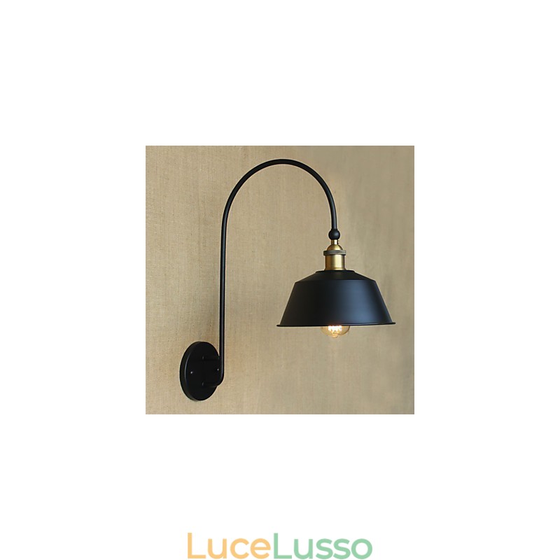 Lampada da parete decorativa in ferro da pranzo nostalgica in stile country americano LOFT Macchinari industriali Vento leggero Villa retrò