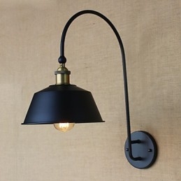 Lampada da parete decorativa in ferro da pranzo nostalgica in stile country americano LOFT Macchinari industriali Vento leggero Villa retrò