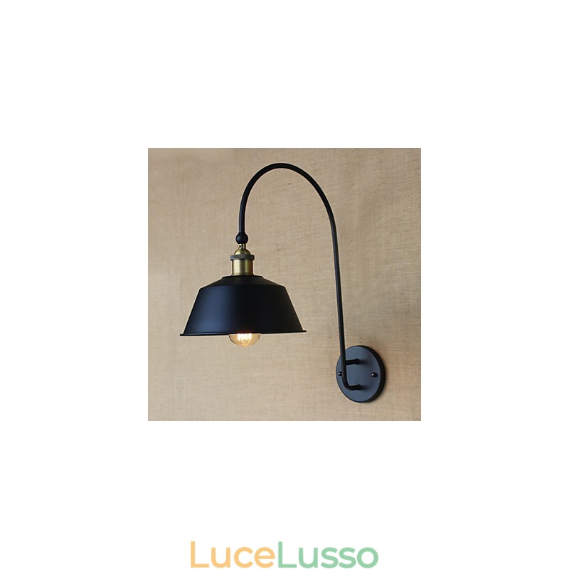 Lampada da parete decorativa in ferro da pranzo nostalgica in stile country americano LOFT Macchinari industriali Vento leggero Villa retrò