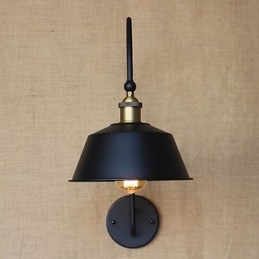 Lampada da parete decorativa in ferro da pranzo nostalgica in stile country americano LOFT Macchinari industriali Vento leggero Villa retrò