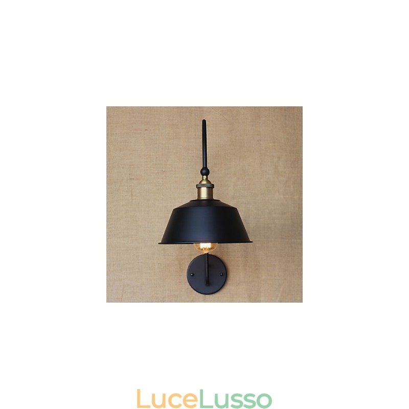 Lampada da parete decorativa in ferro da pranzo nostalgica in stile country americano LOFT Macchinari industriali Vento leggero Villa retrò