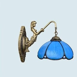 Lampada da parete in ferro battuto creativo rurale europeo contratto