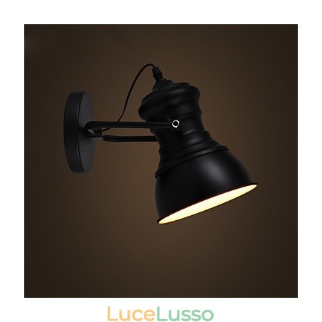Applique da parete Art Déco Lampada da parete industriale in ferro con insegna Loft Applique da parete Art Déco Lampada da parete industriale in ferro con insegna Loft