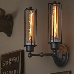 Lampada da parete in ferro retrò stile country americano Loft Art Industry Lights