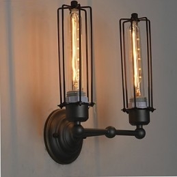 Lampada da parete in ferro retrò stile country americano Loft Art Industry Lights