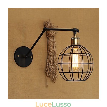 Applique da parete Lampade a sospensione Lampade da lettura da parete Mini Style Rustic Lodge Metallo Applique da parete Lampade a sospensione Lampade da lettura da parete Mini Style Rustic Lodge Metallo