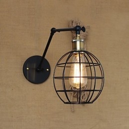 Applique da parete Lampade a sospensione Lampade da lettura da parete Mini Style Rustic Lodge Metallo