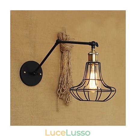 Applique da parete Lampade a sospensione Lampade da lettura da parete Mini Style Rustic Lodge Metallo Applique da parete Lampade a sospensione Lampade da lettura da parete Mini Style Rustic Lodge Metallo