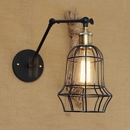 Applique da parete Lampade a sospensione Lampade da lettura da parete Mini Style Rustic Lodge Metallo
