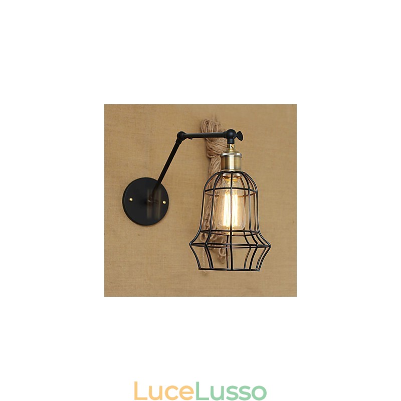 Applique da parete Lampade a sospensione Lampade da lettura da parete Mini Style Rustic Lodge Metallo