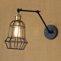 Applique da parete Lampade a sospensione Lampade da lettura da parete Mini Style Rustic Lodge Metallo