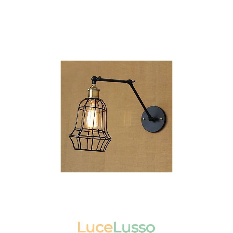 Applique da parete Lampade a sospensione Lampade da lettura da parete Mini Style Rustic Lodge Metallo