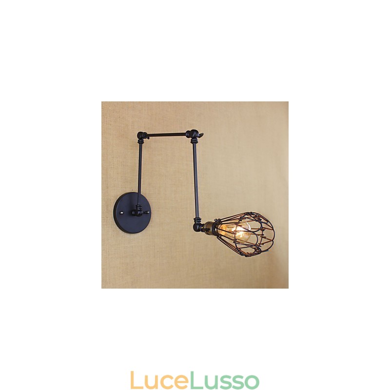 Lampada da tavolo semplice e creativa per corridoio industriale retrò da loft con braccio in ferro, scale, ristorante, bar