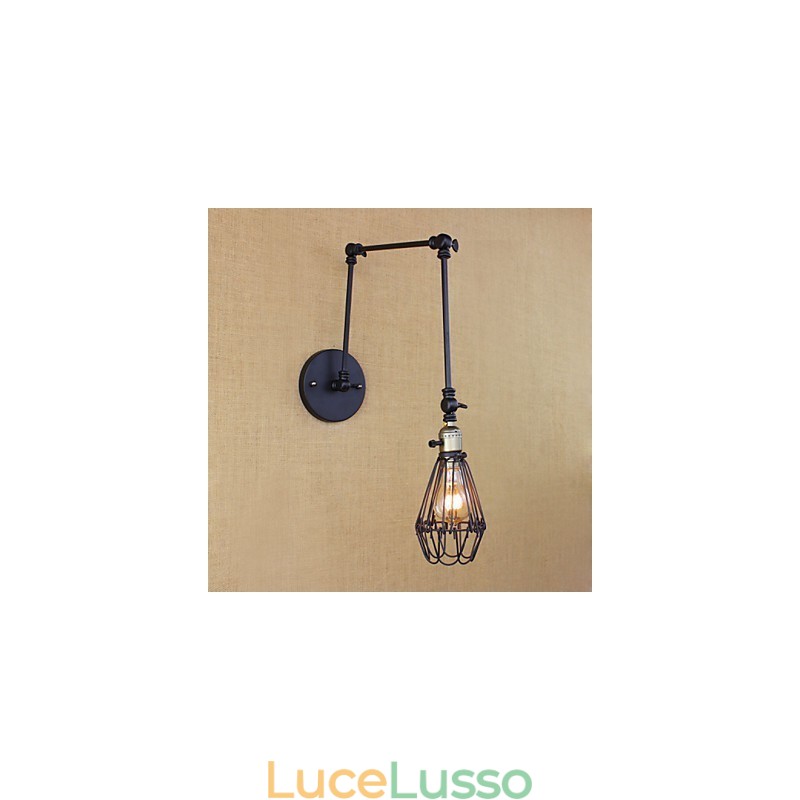 Lampada da tavolo semplice e creativa per corridoio industriale retrò da loft con braccio in ferro, scale, ristorante, bar