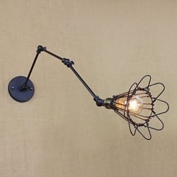 Lampada da tavolo semplice e creativa per corridoio industriale retrò da loft con braccio in ferro, scale, ristorante, bar
