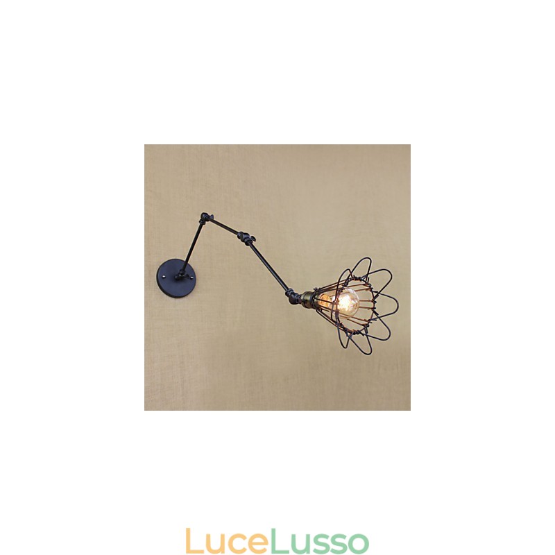 Lampada da tavolo semplice e creativa per corridoio industriale retrò da loft con braccio in ferro, scale, ristorante, bar