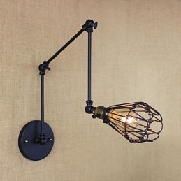 Lampada da tavolo semplice e creativa per corridoio industriale retrò da loft con braccio in ferro, scale, ristorante, bar