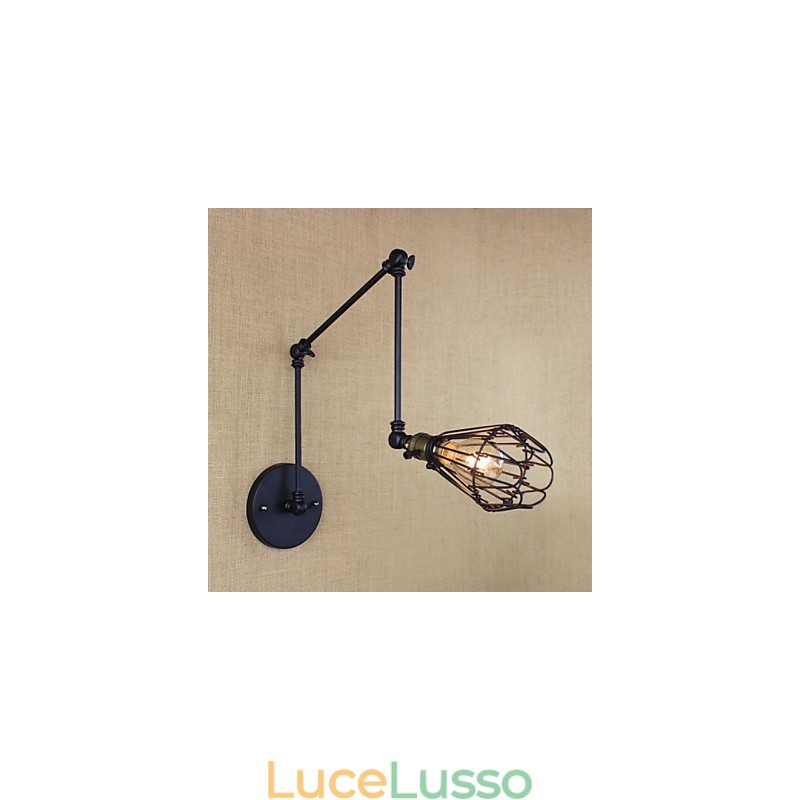 Lampada da tavolo semplice e creativa per corridoio industriale retrò da loft con braccio in ferro, scale, ristorante, bar