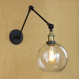 Il lungo braccio del muro di vetro Ferro Industriale Creativo Telescopico Camera da letto Retro Nostalgico Ristorante Pieghevole Corridoio