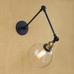 Il lungo braccio del muro di vetro Ferro Industriale Creativo Telescopico Camera da letto Retro Nostalgico Ristorante Pieghevole Corridoio