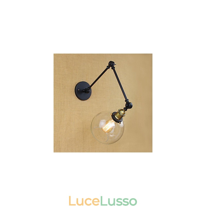 Il lungo braccio del muro di vetro Ferro Industriale Creativo Telescopico Camera da letto Retro Nostalgico Ristorante Pieghevole Corridoio