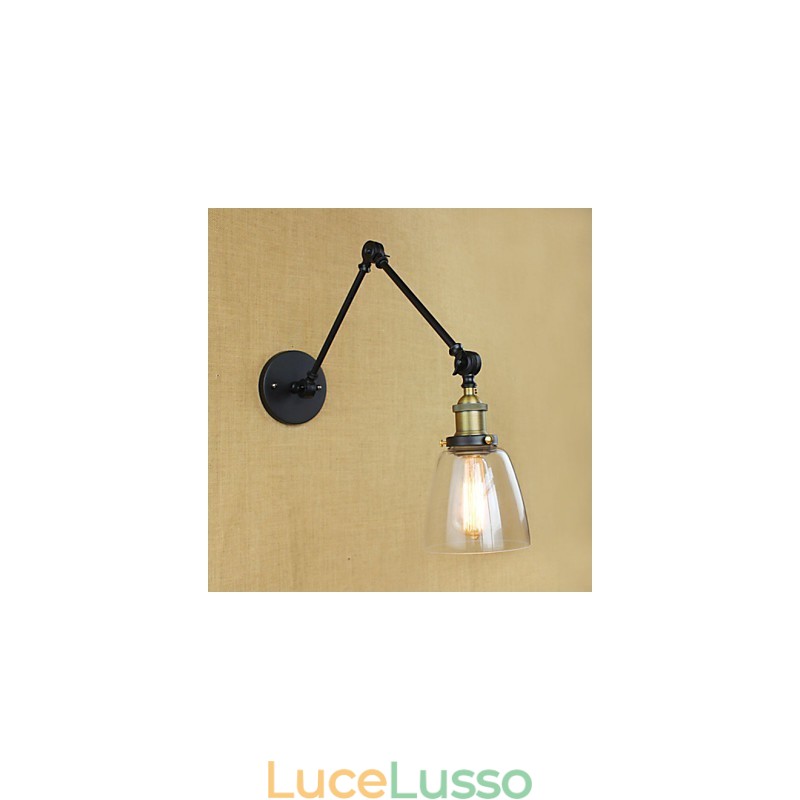 Il lungo braccio del muro di vetro Ferro Industriale Creativo Telescopico Camera da letto Retro Nostalgico Ristorante Pieghevole Corridoio