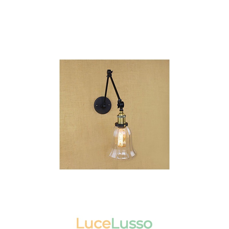 Il lungo braccio del muro di vetro Ferro Industriale Creativo Telescopico Camera da letto Retro Nostalgico Ristorante Pieghevole Corridoio