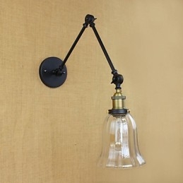 Il lungo braccio del muro di vetro Ferro Industriale Creativo Telescopico Camera da letto Retro Nostalgico Ristorante Pieghevole Corridoio