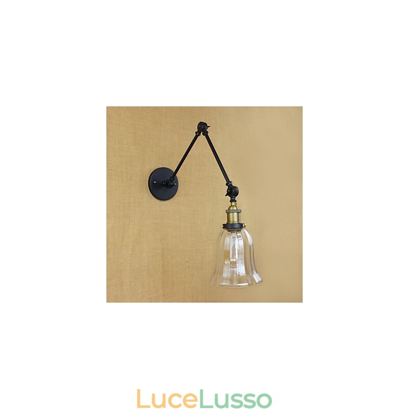 Il lungo braccio del muro di vetro Ferro Industriale Creativo Telescopico Camera da letto Retro Nostalgico Ristorante Pieghevole Corridoio
