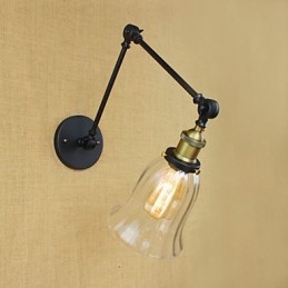 Il lungo braccio del muro di vetro Ferro Industriale Creativo Telescopico Camera da letto Retro Nostalgico Ristorante Pieghevole Corridoio