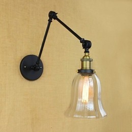 Il lungo braccio del muro di vetro Ferro Industriale Creativo Telescopico Camera da letto Retro Nostalgico Ristorante Pieghevole Corridoio